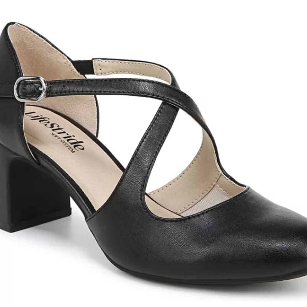 LifeStride Women's Tracy Strappy Pumps 10 M